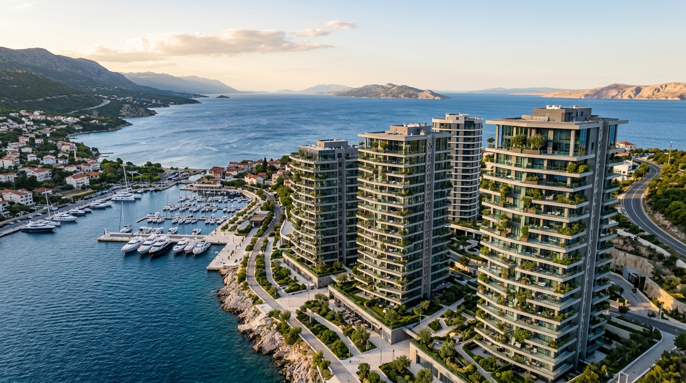 A residential new build along the Adriatic coast
